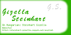 gizella steinhart business card